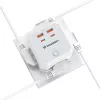Wozinsky WKZ-4B Power Cube 4x AC 2x USB-A 2x USB-C PD 20W 4000W Baltas