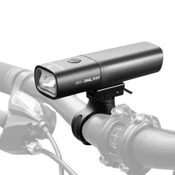 ROCKBROS RHL950 priekinis dviračio žibintas 950 lm su išimama baterija USB-C - juoda