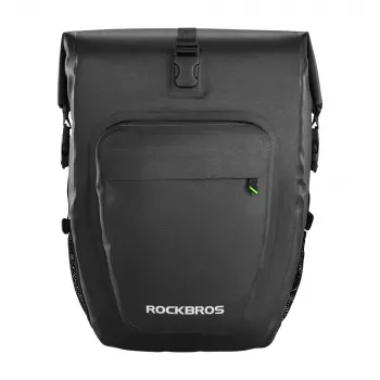 ROCKBROS AS-001 27L vandeniui atsparus dviračio galinio bagažinės krepšys, juodas