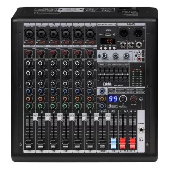 DNA Professional HLC 6 MK2 6 kanalų analoginis garso maišytuvas su 16 skaitmeninių efektų
