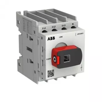 ABB OTOT25G1-4MSN2Plus 25 A 4 polių apkrovos atjungiklis, montuojamas skydelyje, IP65 priekis