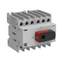 ABB OT Plus OT40G1-6BS40 6 polių apkrovos atjungiklis, 40 A, 750 V, priekinis montavimas, juoda rankena