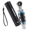 ROCKBROS TG-8601 reketinis dviračio daugiafunkcis įrankis su S2 plieno antgaliais, cilindriniu aliuminio korpusu, juodas