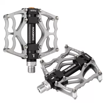 ROCKBROS JT201012LS aliuminio platforminiai pedalai - sidabriniai
