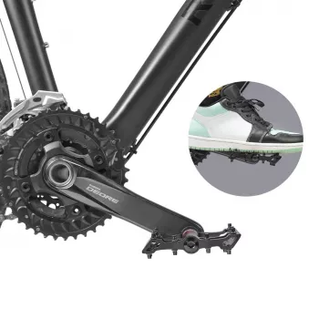 ROCKBROS 2020-12BBK aliuminio platforminiai dviračio pedalai - juodi