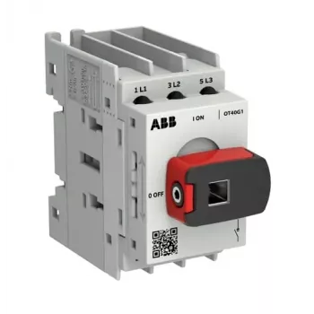 ABB OT Plus OT40G1-3MS40 A 3 polių 40A apkrovos atjungiklis su tiesiogine rankena