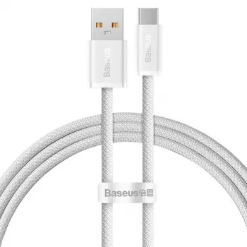 Baseus Dynamic Series USB-A į USB-C laidas 100W 2m baltas