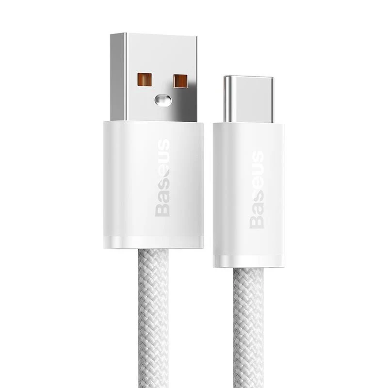 Baseus Dynamic Series USB-A į USB-C laidas 100W 2m baltas