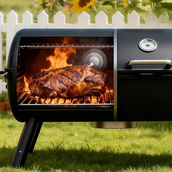 METAPEN Meatmeet X Pro Bluetooth/Wi-Fi virtuvės termometras su programėle kepsninei, orkaitei, rūkyklai - juodas