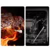 METAPEN Meatmeet X Pro Bluetooth/Wi-Fi virtuvės termometras su programėle kepsninei, orkaitei, rūkyklai - juodas