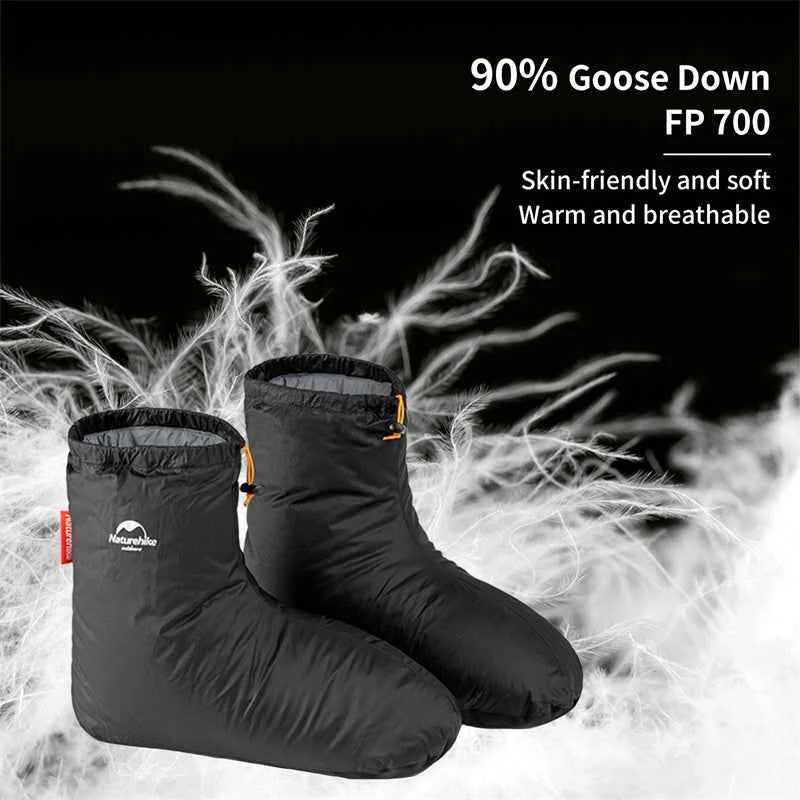 Naturehike Goose Down Ankeliniai Batai NH18S023-T Juoda Vidutinio dydžio