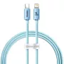 Baseus Crystal Shine USB-C į Lightning laidas 20W, 1,2 m, mėlynas