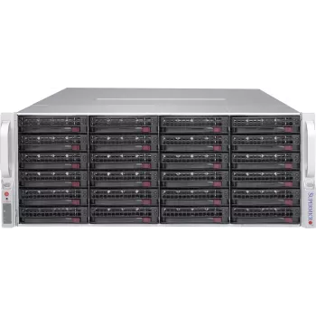 Supermicro CSE-847E2C-R1K23JBOD 4U 44 lizdų JBOD talpyklos korpusas (SAS3/SATA3, 1230W redundantiškas, juodas)