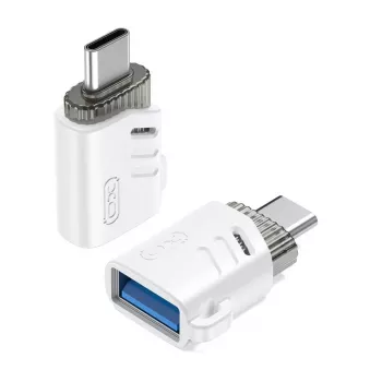XO NB256B OTG adapteris USB-A lizdas į USB-C kištuką, baltas (NB256B)