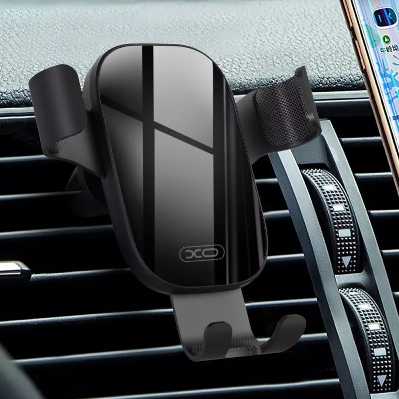 XO C37 gravitacinis automobilio telefonų laikiklis, juodas