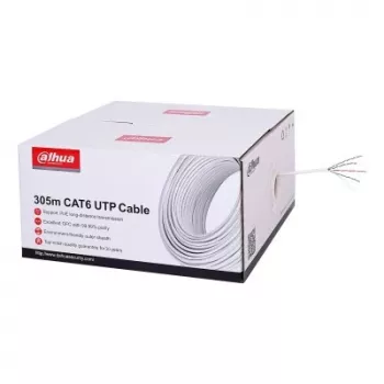 DAHUA PFM923I-6UN-C CAT6 UTP ričių kabelis 305m baltas