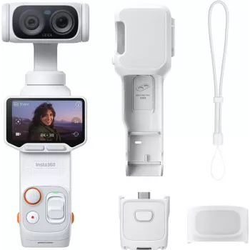 Insta360 Luna Ultra Standard Bundle kišeninė gimbalinė kamera, Stellar White (LUNA02)