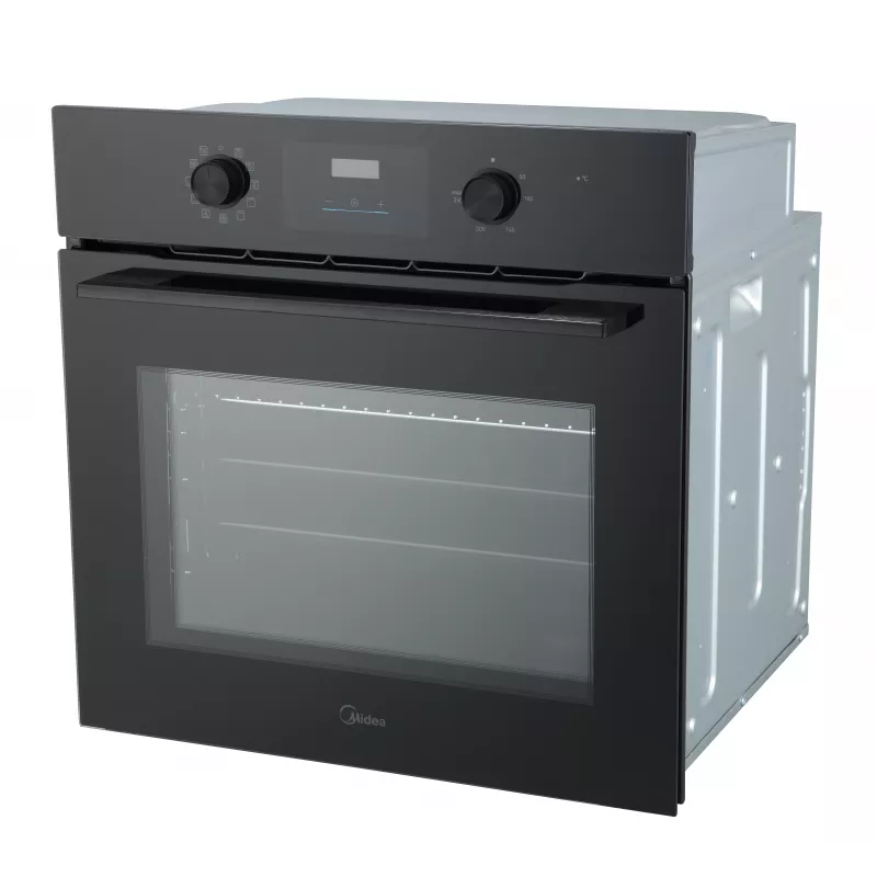 Midea MBO65M80M1-BK įmontuojama elektrinė orkaitė, 70L, jutiklinis ekranas, juoda
