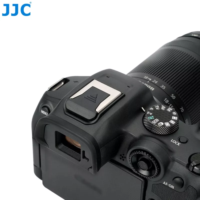 JJC karšto bato dangtelis Canon EOS R10 / ER-SC2 pakaitalas, ISO standartas, juodas ABS plastikas