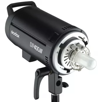 Godox DP400III 400Ws studijos blyksnis su 150W modeliavimo lempa, Bowens laikikliu, 2.4G X sistema