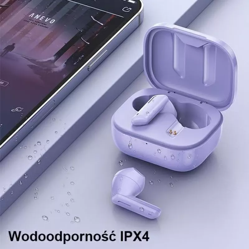 AWEI T36 TWS+ Bluetooth 5.1 belaidės stereo ausinės su įkrovimo dėklu - žalios