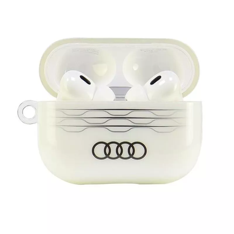 Audi IML Geometric Pattern AirPods Pro 2 dėklas baltas