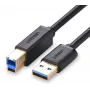 UGREEN US210 USB 3.0 Type-A į Type-B laidas 1m juodas