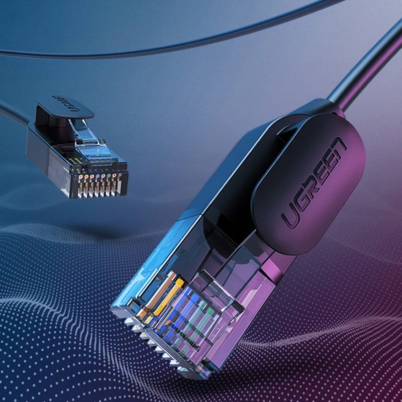 UGREEN NW122 Cat.6A UTP Ethernet Patch Cable RJ45, 5m, juoda
