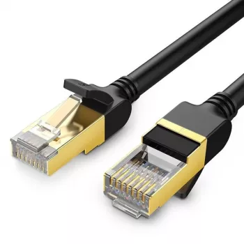 UGREEN NW107 Cat.7 S/FTP Ethernet kabelis, RJ45, 2 m, juodas