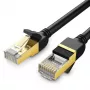 UGREEN NW107 Cat.7 S/FTP Ethernet kabelis, RJ45, 2 m, juodas