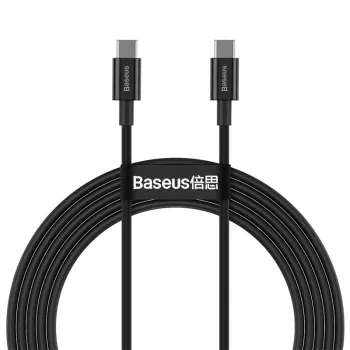 Baseus CATYS-C01 USB-C į USB-C 100W PD greito įkrovimo laidas, 2 m, juodas