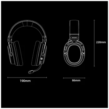 AWEI AT36 belaidės ausinės per ausį su mikrofonu, Bluetooth 5.4, juodos