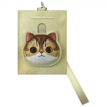 Nimmy Big EyedPet 2.0 Cat Card Wallet Khaki