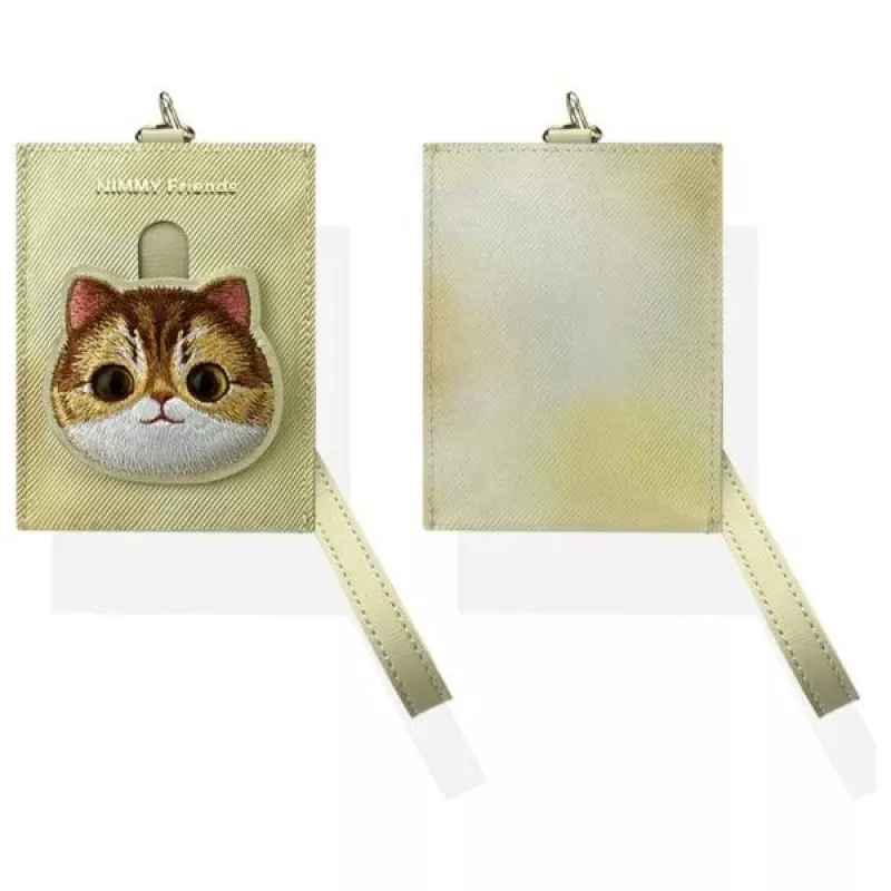 Nimmy Big EyedPet 2.0 Cat Card Wallet Khaki