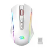 Redragon M914W-RGB NIX belaidė žaidimų pelė, 5000 DPI, balta