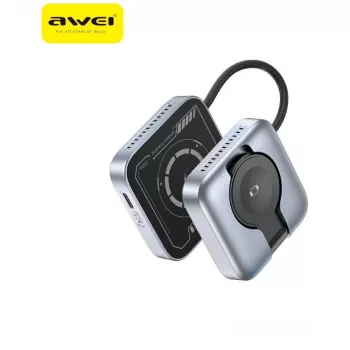 AWEI W35 3-in-1 belaidė įkrovimo stotelė 15W pilka