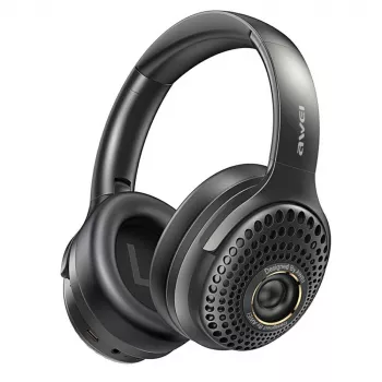 AWEI AT30 belaidės ausinės su Bluetooth 6.0, juodos