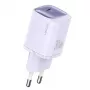 USAMS CC251 30W GaN USB-C spartus įkroviklis HC Series violetinis