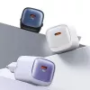 USAMS CC251 30W GaN USB-C spartus įkroviklis HC Series violetinis