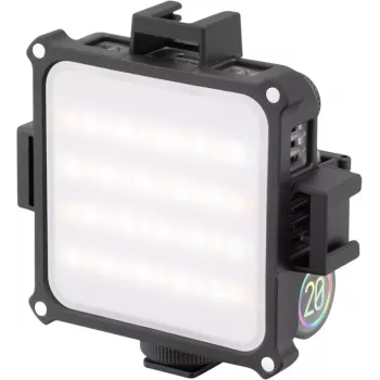 Zhiyun M20 RGB LED papildoma šviesa, 20W, 2700K-6500K CCT, HSI spalvų režimai, OLED ekranas, magnetinė nugara, USB-C PD įkrovimas