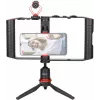 BOYA BY-VG380 išmaniojo telefono vaizdo įrašymo rinkinys su BY-MM1 Pro mikrofonu, LED šviesa ir trikojis