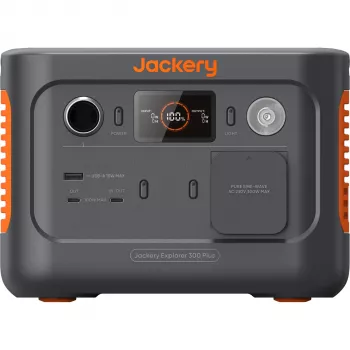 Jackery Explorer 300 Plus 288Wh nešiojama elektrinė stotelė su 300W AC, 100W PD, paruošta saulės energijai