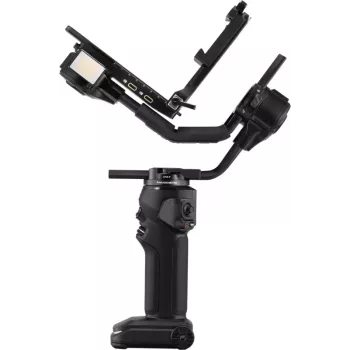 ZHIYUN CRANE 4 COMBO 3 ašių kameros gimbalo stabilizatorius, 6kg keliamoji galia, 12h baterija, jutiklinis ekranas ir papildoma šviesa, juodas