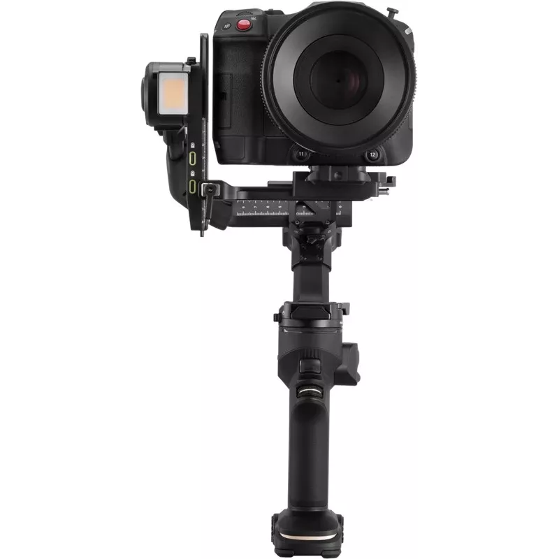 ZHIYUN CRANE 4 COMBO 3 ašių kameros gimbalo stabilizatorius, 6kg keliamoji galia, 12h baterija, jutiklinis ekranas ir papildoma šviesa, juodas