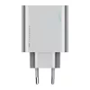 Cuktech 65W GaN sieninis įkroviklis su 2x USB-C ir 1x USB-A - pilka