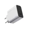 Cuktech 65W GaN sieninis įkroviklis su 2x USB-C ir 1x USB-A - pilka