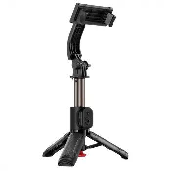 ACEFAST E42 Selfie lazdelė su trikojais ir Bluetooth nuotolinio valdymo pulteliu, 63 cm, juoda