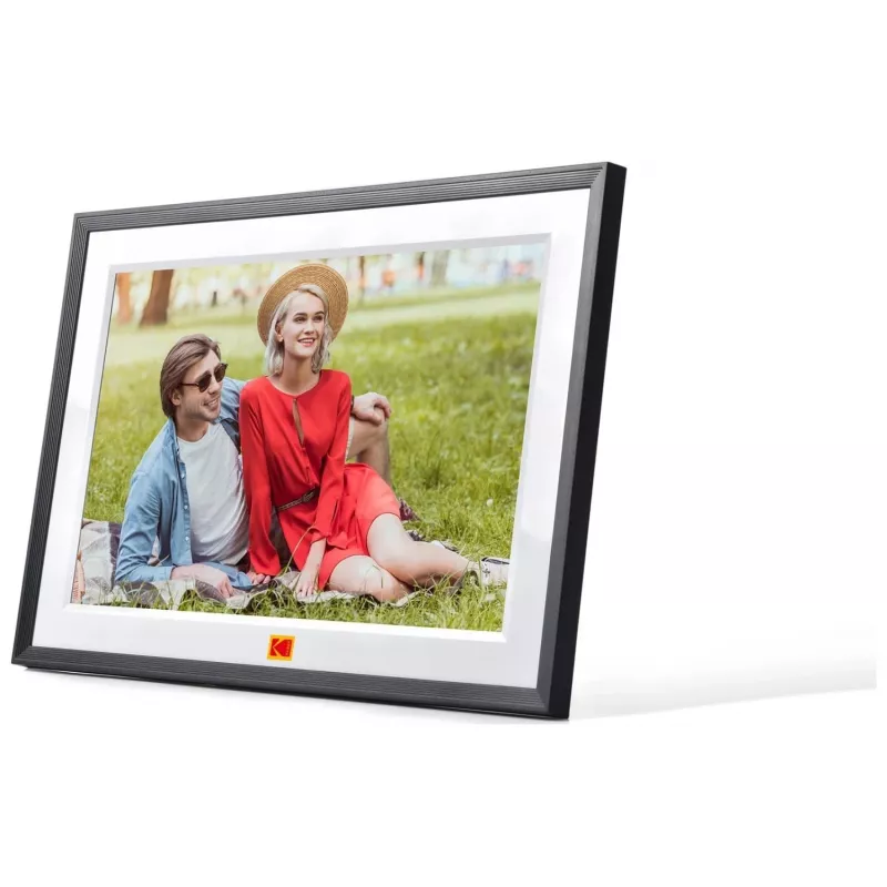 KODAK RCF-1018 10,1 colio Wi-Fi skaitmeninis nuotraukų rėmelis su IPS jutikliniu ekranu, 16GB, juodas