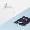 Cuktech A19 30W GaN sieninis įkroviklis USB-A + USB-C - baltas
