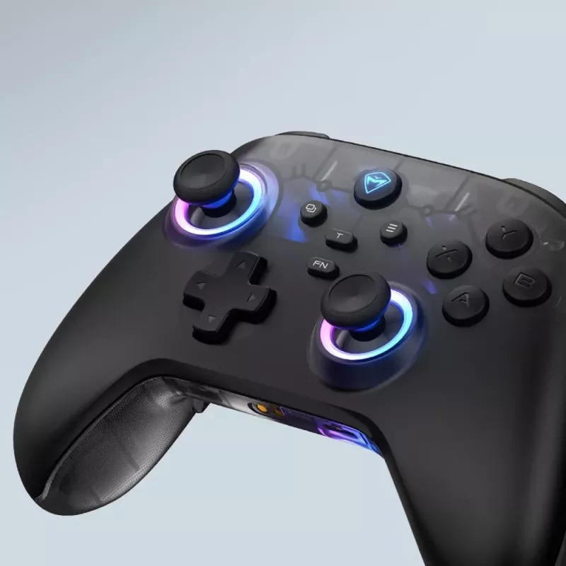 Machenike G3 V2 belaidis žaidimų pultas su įkrovimo stotele, skirtas PC, Switch, mobiliesiems - juoda